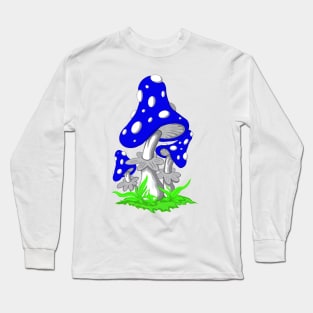 Blue Toadstool Long Sleeve T-Shirt